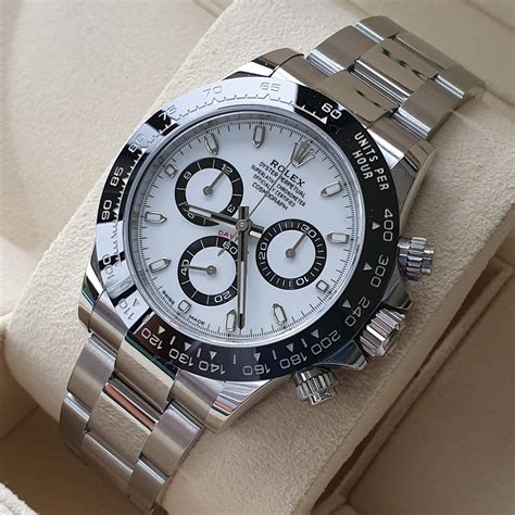 rolex daytona 116500 white dial|rolex daytona price guide.